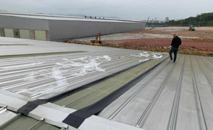 揭东厂房屋面防水维修案例